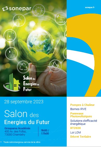 Retrouvons-nous Au Salon Des Energies Du Futur Avec SONEPAR ・ CAPEB